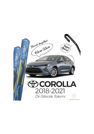 RBW Hybrid Toyota Corolla Uyumlu 2018 - 2021 Ön Silecek Takımı