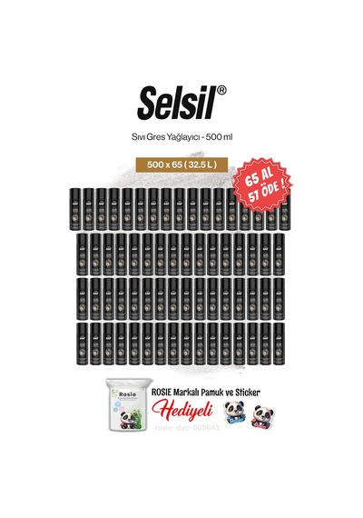 Selsil 65 Al 57 Öde Sıvı Gres Yağlayıcı 500 Ml Ve Rosie Pamuk