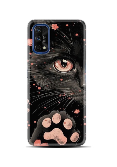 Realme 7 Pro Kılıf Boutique Baskılı Resimli Kara Kedi Pcode -085