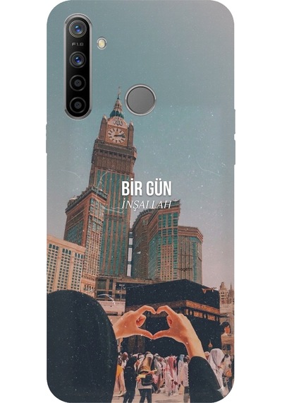 Realme 5i - 6i - C3 Uyumlu Kabe Sevdası Baskılı Silikon Kılıf Renkli