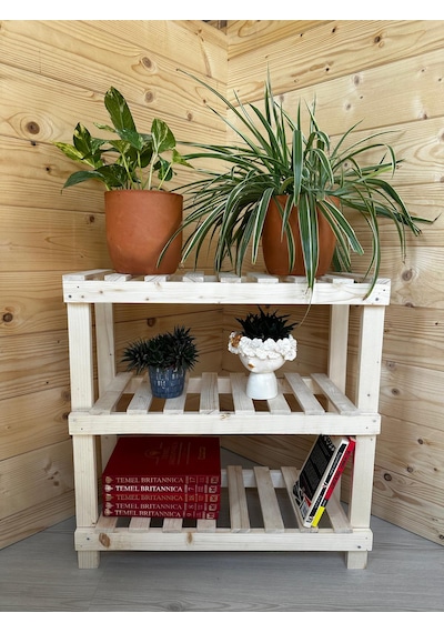 Nest Woodtr Doğal Ham Ahşap Üç Bölmeli Ayakkabılık Çok Amaçlı Raf Çiçek Standı Sehpa 80x60x25cm 1adet Nest Woodtr Doğal Ham Ahşap Üç Bölmeli Ayakkabılık Çok Amaçlı Raf Çiçek Standı Sehpa 80x60x25cm 1adet