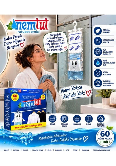 Tr Nem Alıcı Rutubet Giderici 5 Kg 10'li Paket Koku Ve Küf Önleyici Diğer