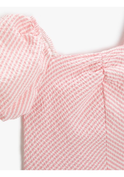 Koton Crop Bluz Kısa Balon Kollu Kare Yaka Astarlı Pembe Çizgili 3skg60013aw 3SKG60013AW05M Pembe Koton Crop Bluz Kısa Balon Kollu Kare Yaka Astarlı Pembe Çizgili 3skg60013aw 3SKG60013AW05M Pembe