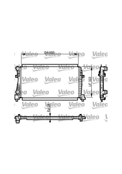 Seat Leon Motor Radyatoru 1.2 2013-2015 Cjza Valeo 735557