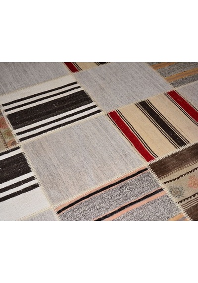 Patchwork El Örgüsü Anadolu Kilimi – Spring (424972928)