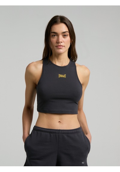 Everlast Ever Classics Wmn Füme Kadın Basic Crop Atlet Füme