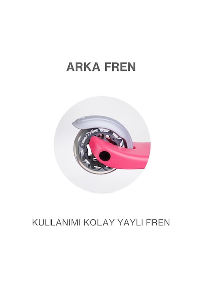 Smartrike T1 3 Ü 1 Arada Oturaklı Ve Çantalı Çocuk Scooterı 15 Ay - 5 Yaş 92981 Pembe