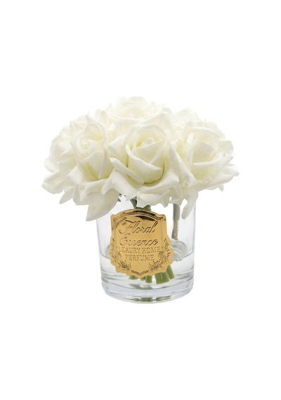 Scented Roses Ivory Bloom 9 Lu Beyaz Gül