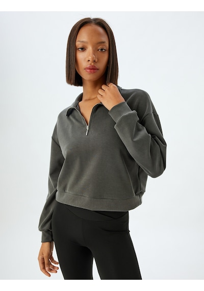 Koton Yarım Fermuarlı Spor Sweatshirt Dik Yaka Rahat Kalıp Kalın Modal Kumaş Antrasit 5wak10059nk Antrasit Koton Yarım Fermuarlı Spor Sweatshirt Dik Yaka Rahat Kalıp Kalın Modal Kumaş Antrasit 5wak10059nk Antrasit