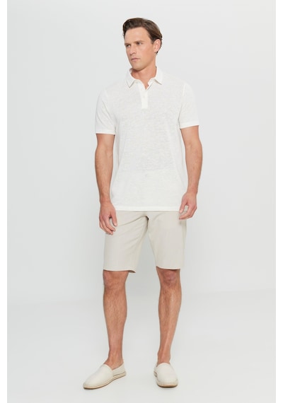 AC&Co / Altınyıldız Classics Erkek Ekru Pamuklu Slim Fit Dar Kesim Polo Yaka Tişört Ekru AC&Co / Altınyıldız Classics Erkek Ekru Pamuklu Slim Fit Dar Kesim Polo Yaka Tişört Ekru