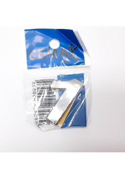 Periboia 4 Cm Plastik Krom Kaplama Kapı Numarası -1