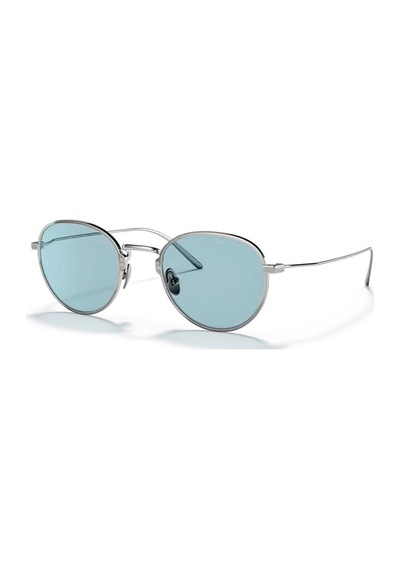 Prada Pr 53ws 05q05ı 50 Unisex Yuvarlak Gri Metal Güneş Gözlüğü