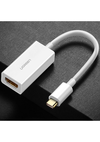 Ugreen Type-C To Hdmi Dişi 4K Çevirici Adaptör Beyaz