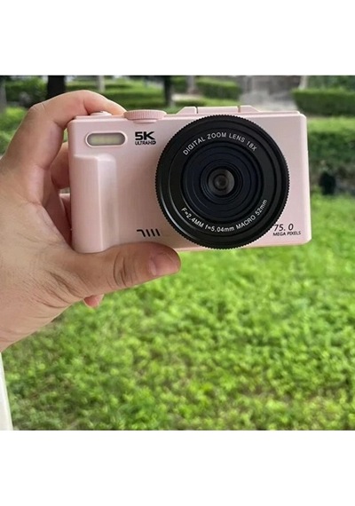 5k 75mp Hd Dijital Kamera 18x Dijital Zoom, Flaşlı,3.0 İnç Ekranlı Vlog Ve Fotoğraf Makinesi -