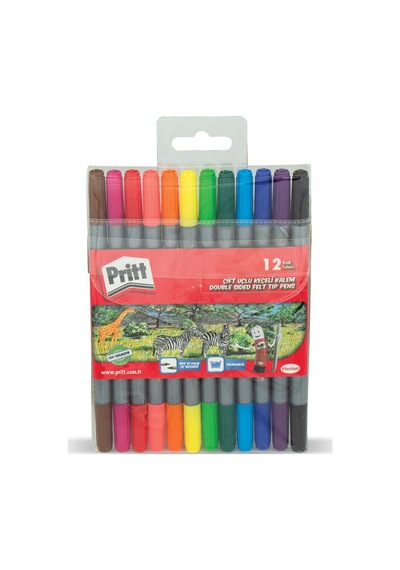 Pritt 12 Li Çift Uçlu Keçeli Kalem