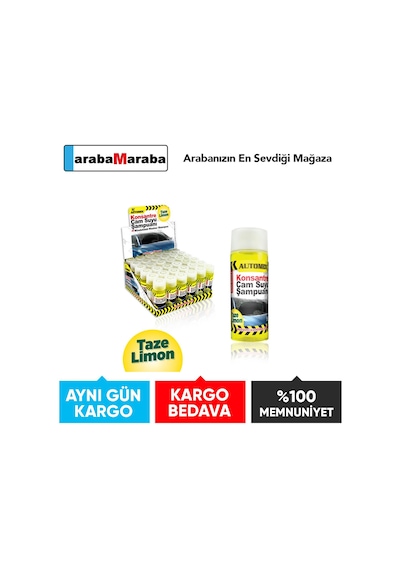 Automix Cam Suyu Şampuanı Taze Limon Kokulu 50Ml