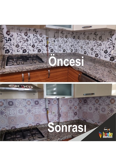Mutfak Tezgah Arası Kendinden Yapışkanlı Folyo Kaplama Taş Desen Soft Vintage 60cmx100cm