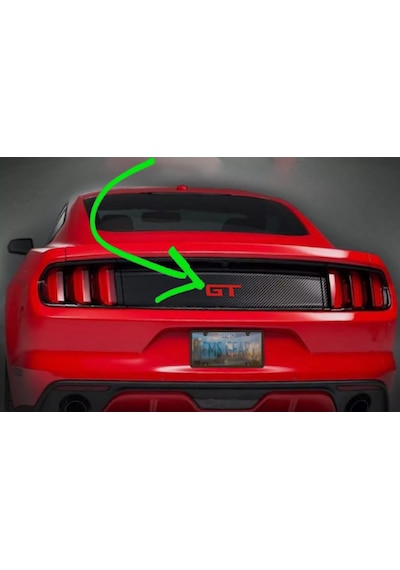 Dk Tuning Mustang Gt Bagaj Kırmızı Logo Arma Ford İle Uyumlu