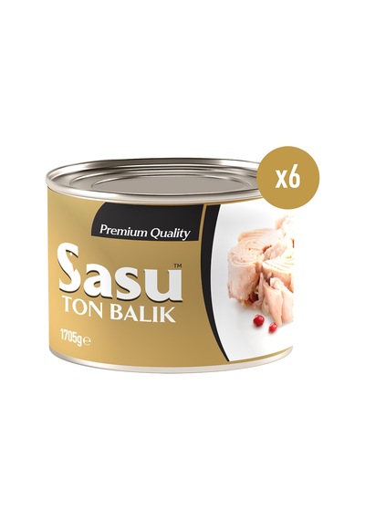Sasu Klasik Ton Balığı Bütün Dilim 6 x 1705 G