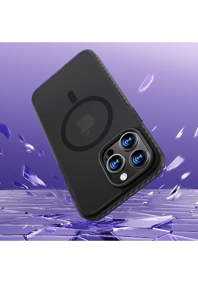 Benks Apple Uyumlu iPhone 14 Pro Kılıf Kenarları Silikon Airbagli Mat Arka Yüzey Benks Icesand Kapak BENKS-25421