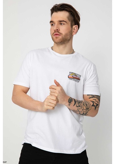 Quiksilver Retrofade Erkek Tişört EQYZT07231-WBB0 Beyaz