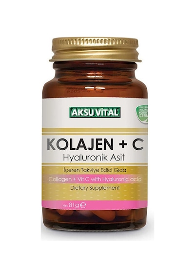 Aksu Vital Kolajen + C Vitamini & Hyaluronik Asit 60 Tablet
