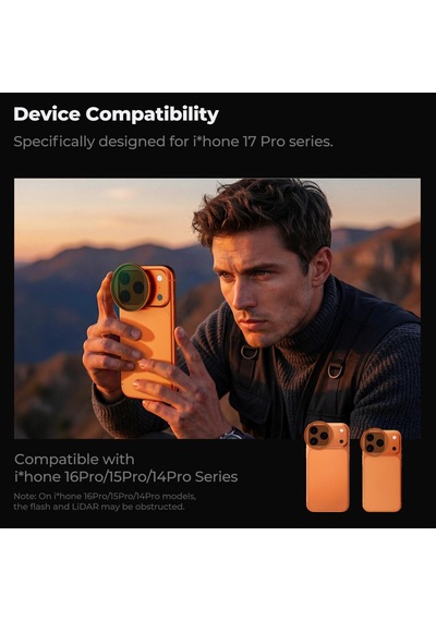 K&f Concept İphone 17 Pro Ve Pro Max İçin Nd2-32 Filtre - 28 Katmanlı Nano Optik
