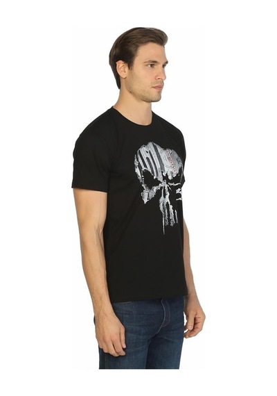 Bant Giyim - The Punisher Siyah Erkek T-Shirt Tişört