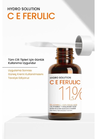 Procsın Hydro Solutıon C E %10 C Vitamin + % 0,5  Aydınlatıcı Ferulıc Acıd 30 ML
