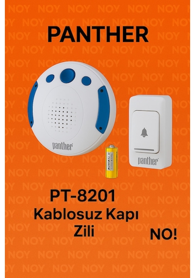 Kablosuz Kapı Zili Uzun Menzilli, Pil Dahil, Suya Dayanıklı Wireless Zil Seti