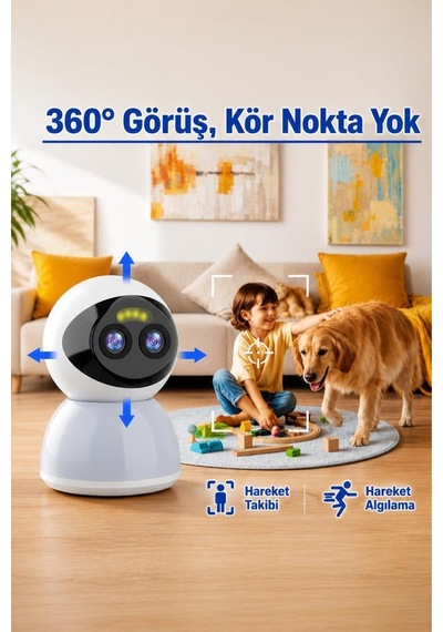 Torima CMR 40 Güvenlik Kamerası 360 Derece Dönebilen Wifi Akıllı Ip Kamerası