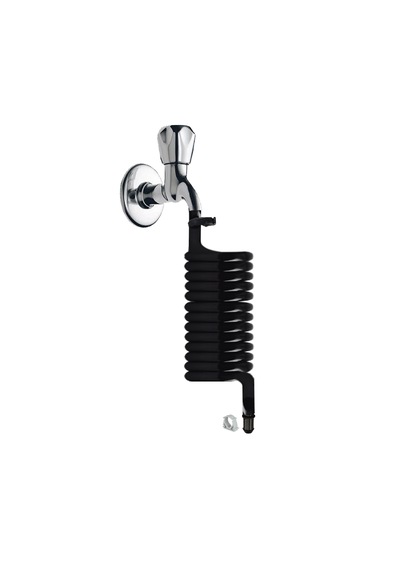 Plasyay Spiral Wc Taharet Hortum Matik Yeni Renk Siyah 110 Cm