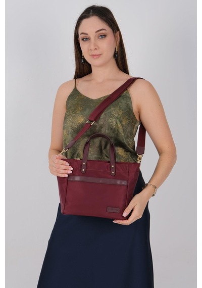 Silver Polo Sp1214 Kadın El Çantası Saten Bordo-bordo