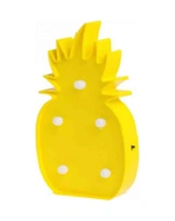 Led Işıklı Ananas Gece Lambası Açık Kahverengi