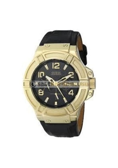 Guess W0040g4 Uyumlu Siyah Deri Kordon