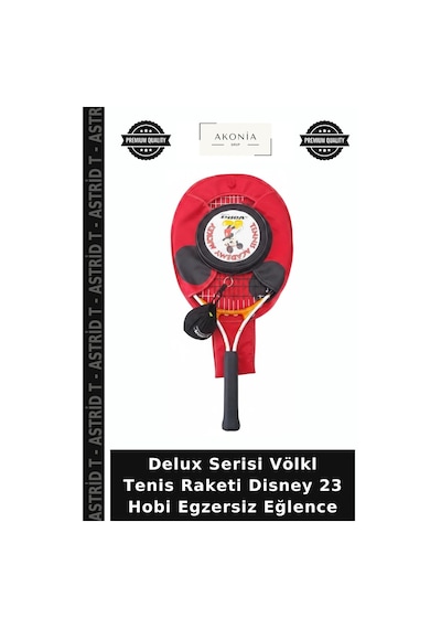 Delux Serisi Völkl Tenis Raketi Disney 23 Hobi Egzersiz Eğlence