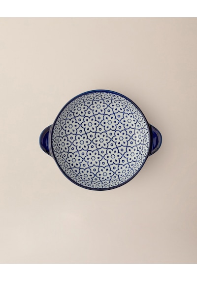 Reve Bleu Lucida Yuvarlak Tabak - 19 Cm - Mavi/beyaz 8684427225486 Çok Renkli