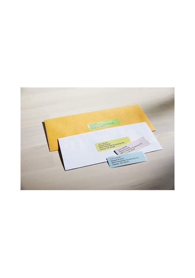S0722380, Lw Adres Etiketi, 89x28 Mm 520 Etiket/paket, Karışık Renkli 99011 Diğer