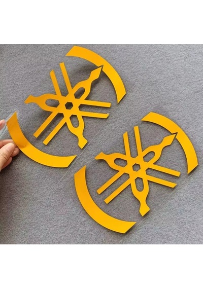 Yamaha Logo Sticker Stiker Seti 2 Adet Reflektif Xmax-nmax Sarı Renk Sarı