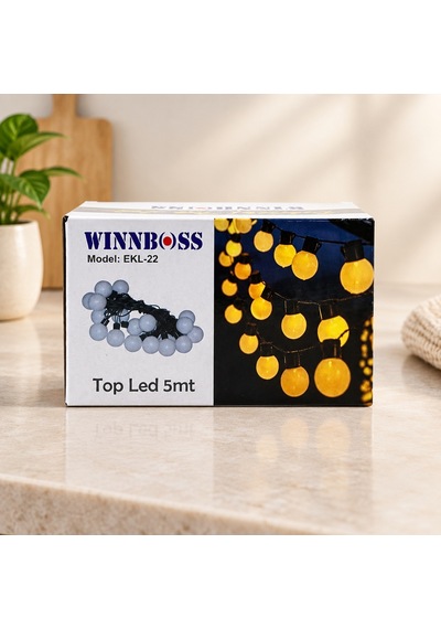 Dekor Led Top 5 Metre Günışığı Adaptor Sec-Kumanda-Metraj Seç Yok-Kumanda-Yok