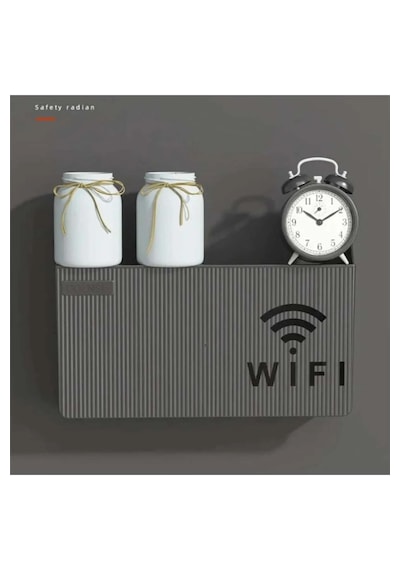 Tineke Gri Wifi Kutusu Duvar Asılabilir Sigorta Ve Modem Saklama Kutusu 25x15x6 Cm Gri
