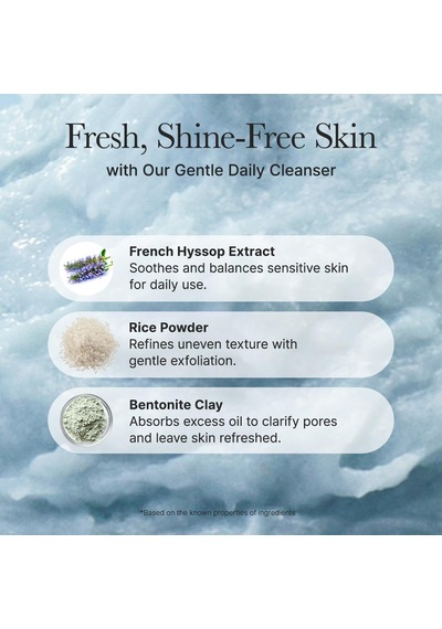 Fresh Blue Hyssop Rice Mochi Cleanser