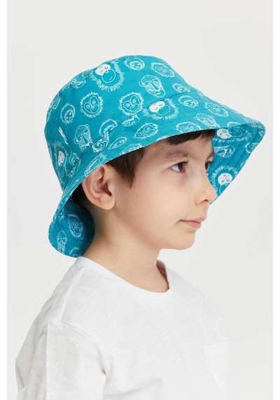 Benitto Kids Erkek Çocuk Desenli Bucket Şapka 7007-yeşil