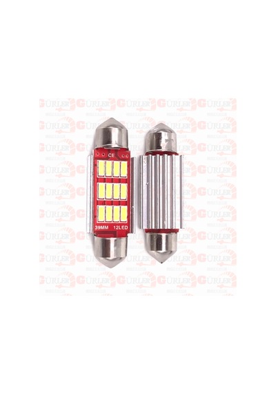 Sofit Led 12V W5 Canbuslı Plaka Ledi Tavan Ledi 39Mm Beyaz 2 Adet 12V Beyaz 2 Adet-39 Mm