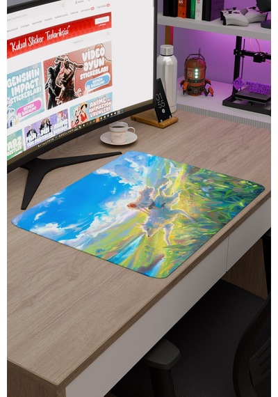 Mononoke Hime Anime V3 - 48x40 Xl Gaming Kauçuk Kaymaz Taban Mouse Pad Fare Altlığı