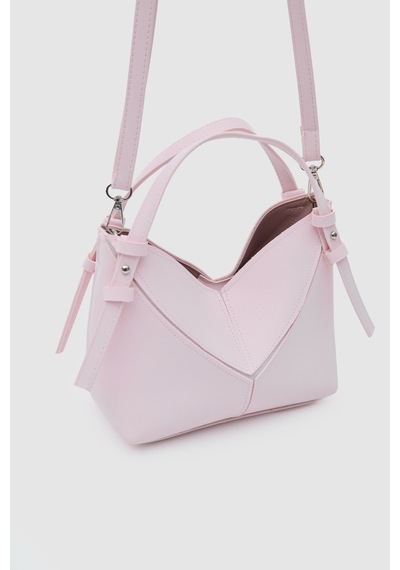 Shule Bags Rada Asimetrik Charmlı El Ve Çapraz Sakura Pembe Açık Pembe