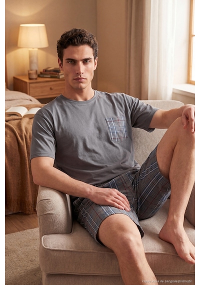 Buratti Erkek Pijama Takımı 6572021 Füme