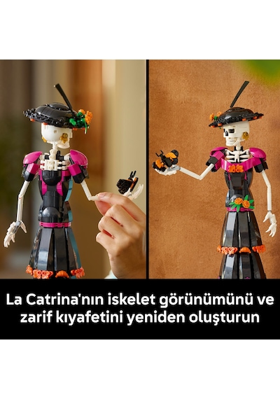 LEGO® Ideas La Catrina 21372 - Yetişkinler için Gerçekçi Detaylar İçeren Temalı Dekoratif Model Yapım Seti (1212 Parça)