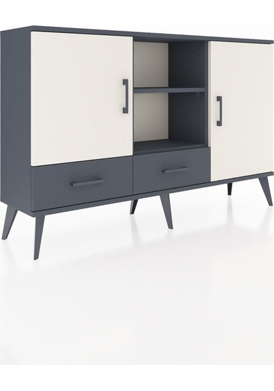 Arges Konsol 5 Raflı 2 Çekmeceli 3 Kapaklı 132x30x83 Antrasit-aytaşı/antrasit Aytaşı/antrasit Arges Konsol 5 Raflı 2 Çekmeceli 3 Kapaklı 132x30x83 Antrasit-aytaşı/antrasit Aytaşı/antrasit