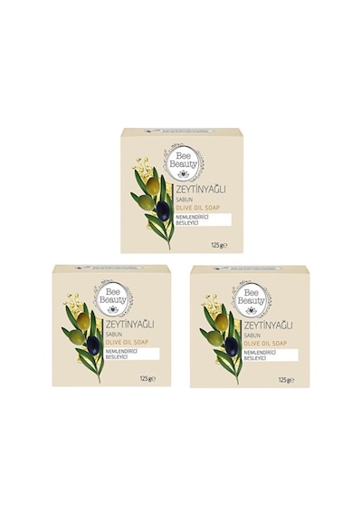 Bee Beauty Zeytinyağlı Kalıp Sabun 3 x 125 G